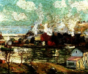 Spuyten Duyvil Creek, Brooklyn, New York, vers 1914